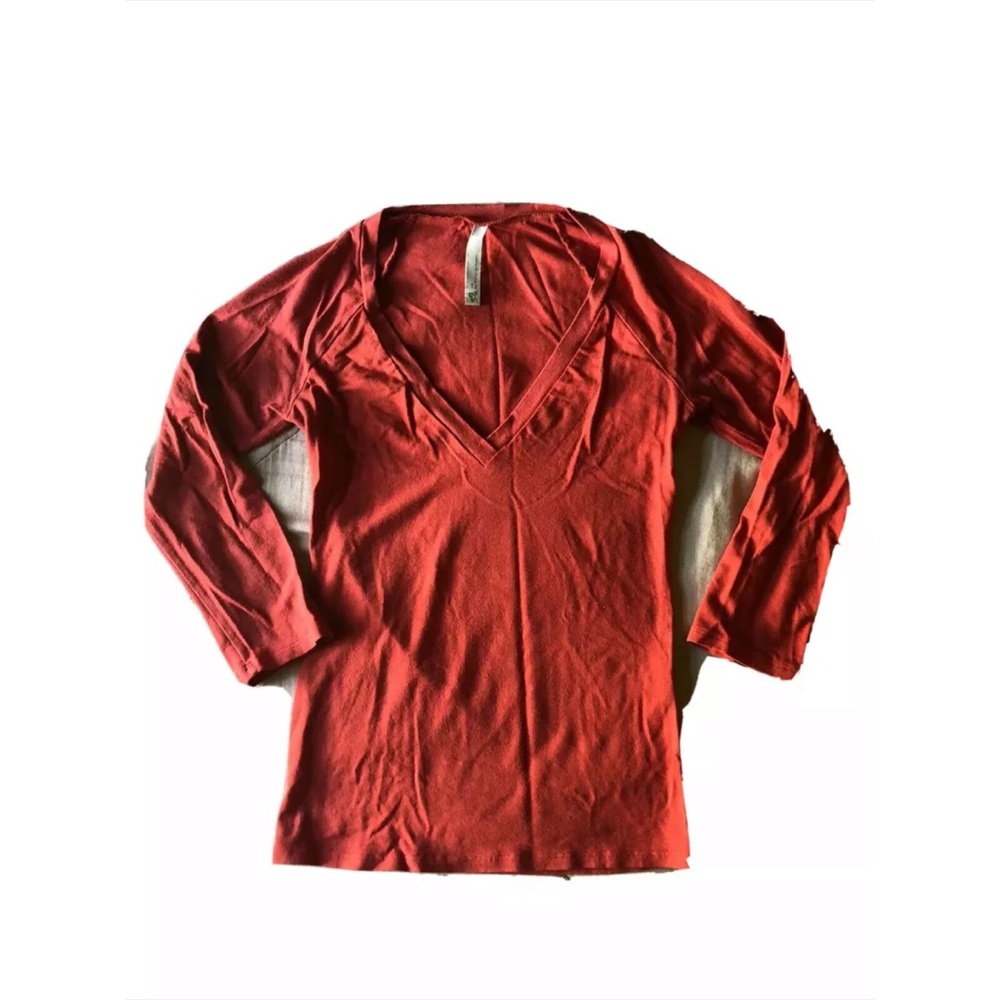 YA - Nature rusty red 3/4 super soft t-shirt top